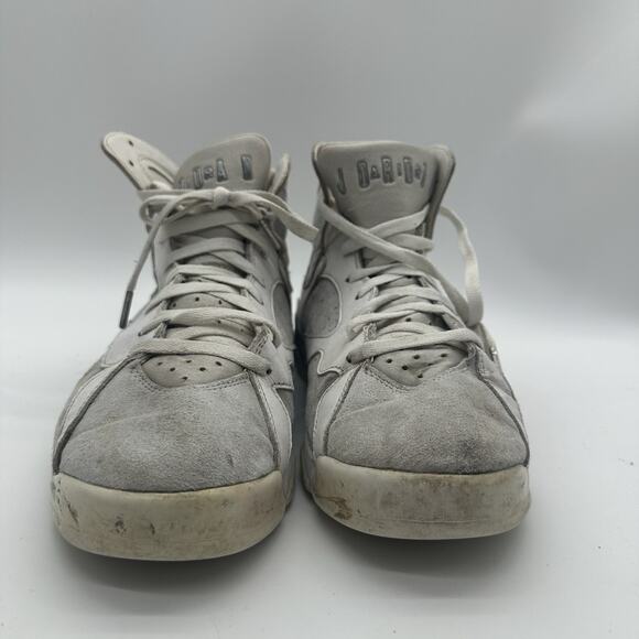 Mens Size 12 Nike Air Jordan 7 Retro Pure Money 2017 Pure Platinum Basketball - Picture 2 of 9